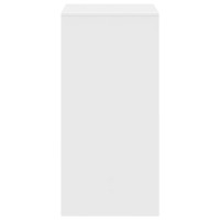 Produktbild för Barbord vit 51x50x103,5 cm konstruerat trä