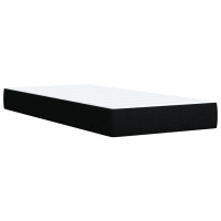 Produktbild för Ramsäng med madrass svart 90x190 cm tyg