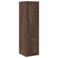 Produktbild för Apoteksskåp brun ek 40x41x144,5 cm konstruerat trä