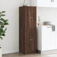 Produktbild för Apoteksskåp brun ek 40x41x144,5 cm konstruerat trä