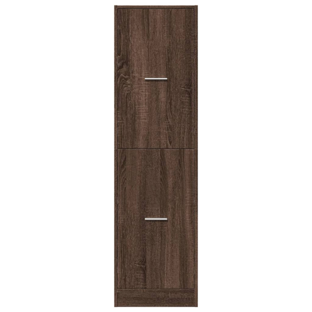 Produktbild för Apoteksskåp brun ek 40x41x144,5 cm konstruerat trä