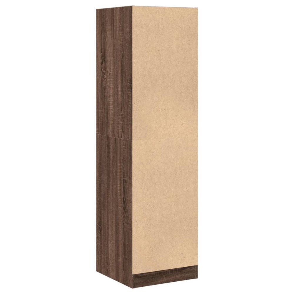 Produktbild för Apoteksskåp brun ek 40x41x144,5 cm konstruerat trä