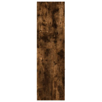 Produktbild för Apoteksskåp rökfärgad ek 40x41x144,5 cm konstruerat trä