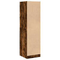 Produktbild för Apoteksskåp rökfärgad ek 40x41x144,5 cm konstruerat trä