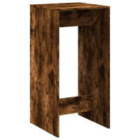 Produktbild för Barbord rökfärgad ek 51x50x103,5 cm konstruerat trä