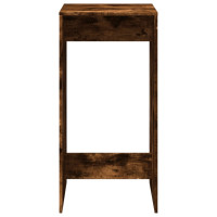 Produktbild för Barbord rökfärgad ek 51x50x103,5 cm konstruerat trä