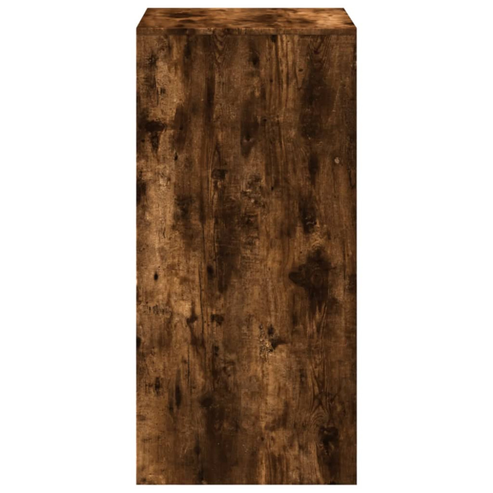 Produktbild för Barbord rökfärgad ek 51x50x103,5 cm konstruerat trä