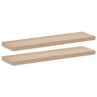 Produktbild för Svävande hyllor 2 st 90x23,5x4 cm konstruerat trä