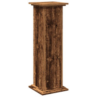 Produktbild för Piedestal med förvaring åldrat trä 31x30x90 cm konstruerat trä