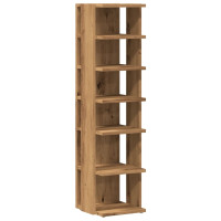 Produktbild för Skoskåp ek 28x27x102 cm konstruerat trä