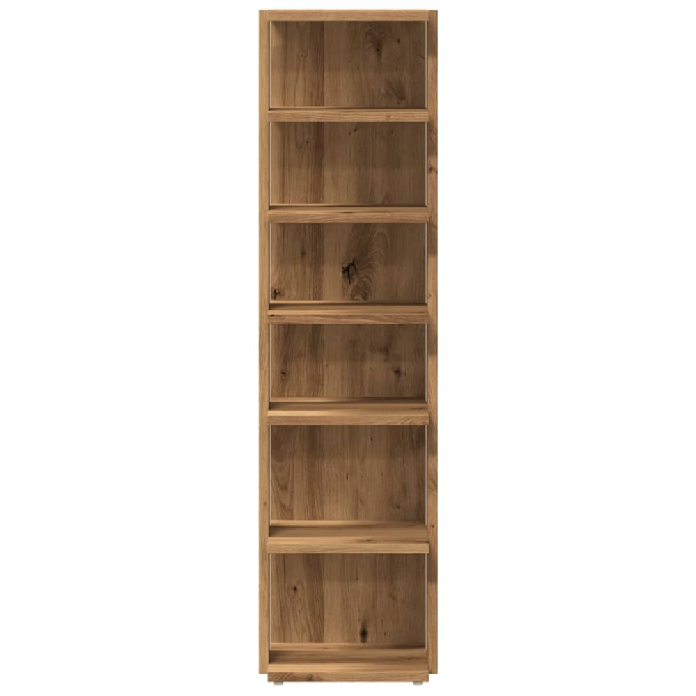 Produktbild för Skoskåp ek 28x27x102 cm konstruerat trä