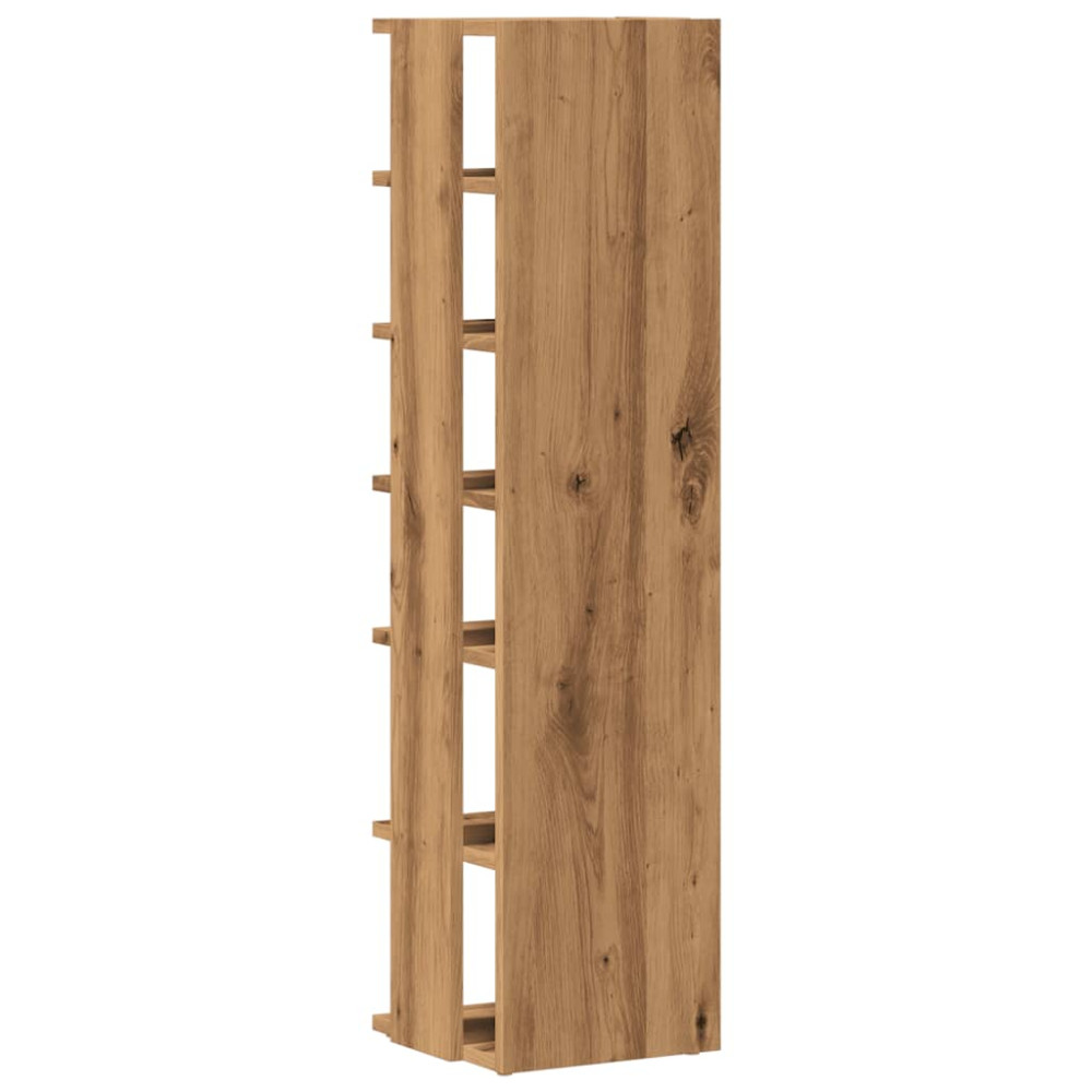 Produktbild för Skoskåp ek 28x27x102 cm konstruerat trä