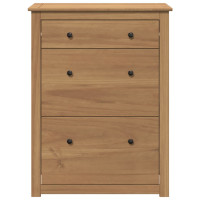 Produktbild för Skoskåp PANAMA 80x35x105 cm massiv furu