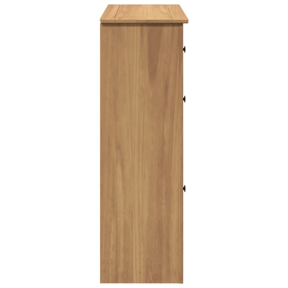 Produktbild för Skoskåp PANAMA 80x35x105 cm massiv furu