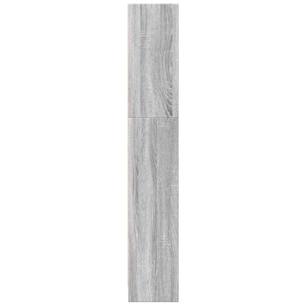 Produktbild för Bokhylla grå sonoma 40x24x143 cm konstruerat trä