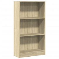 Produktbild för Bokhylla sonoma-ek 60x24x109 cm konstruerat trä