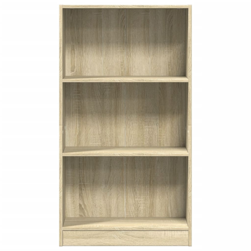 Produktbild för Bokhylla sonoma-ek 60x24x109 cm konstruerat trä