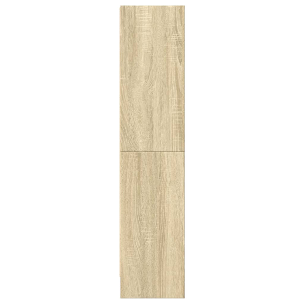 Produktbild för Bokhylla sonoma-ek 60x24x109 cm konstruerat trä