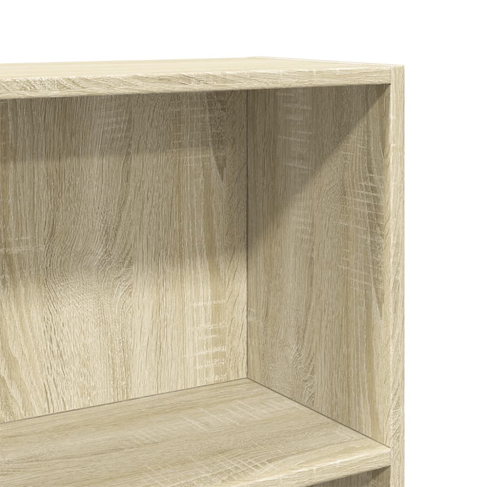 Produktbild för Bokhylla sonoma-ek 60x24x109 cm konstruerat trä