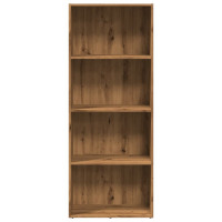 Produktbild för Bokhylla ek 60x30x152 cm konstruerat trä