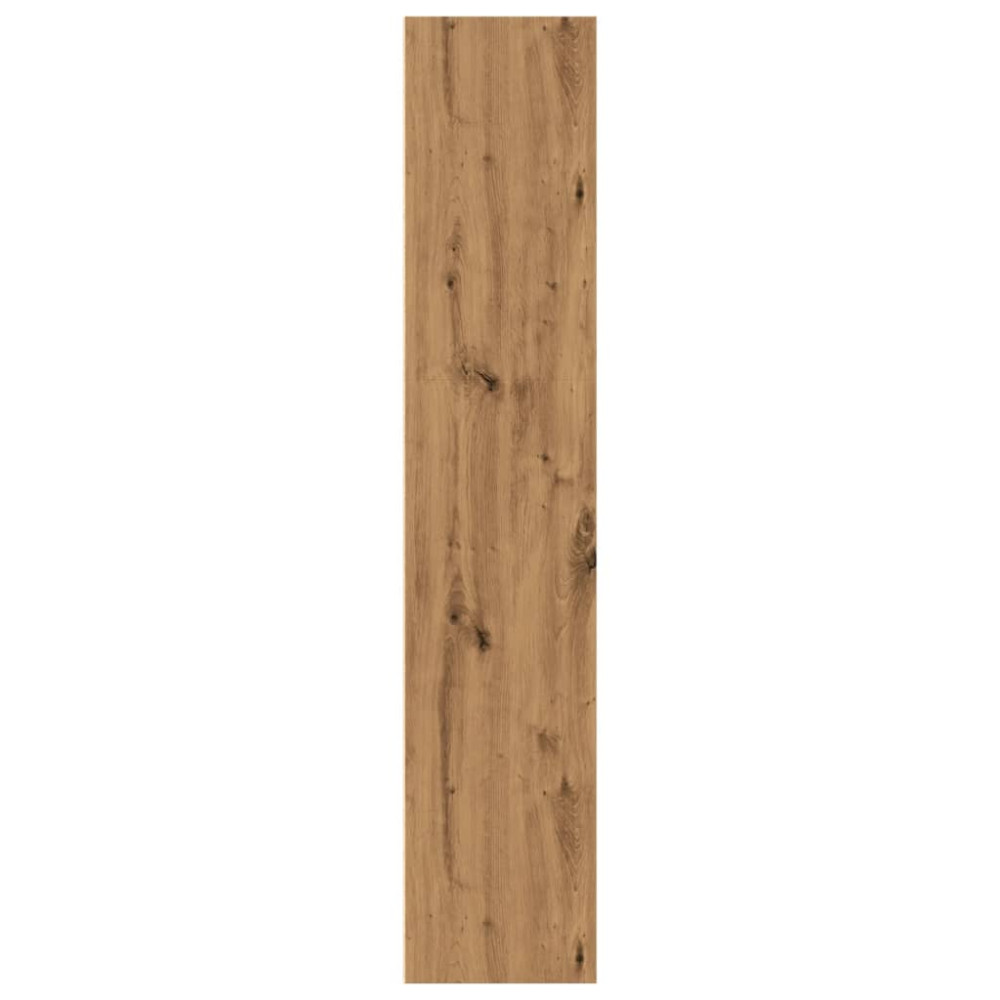 Produktbild för Bokhylla ek 60x30x152 cm konstruerat trä