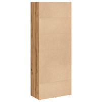 Produktbild för Bokhylla ek 60x30x152 cm konstruerat trä