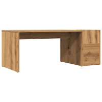 Produktbild för Soffbord artisian ek 90x45x35 cm konstruerat trä