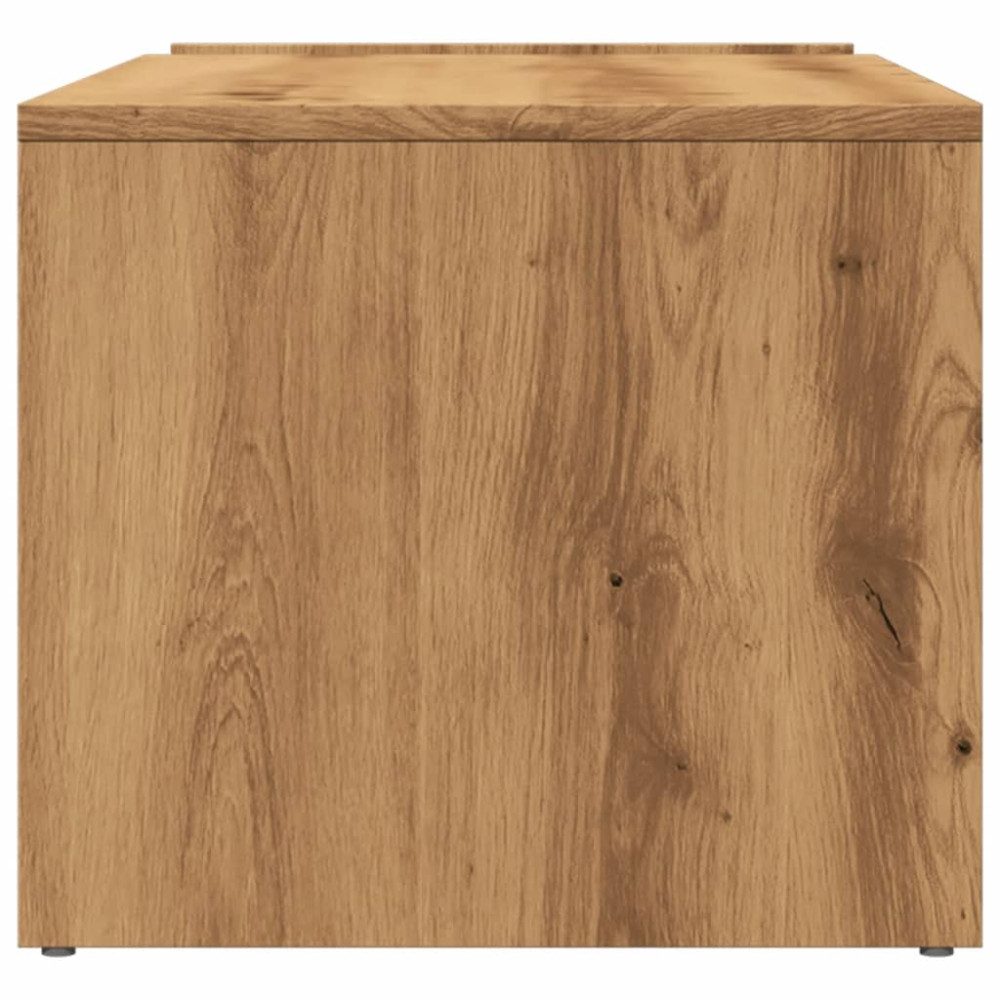 Produktbild för Soffbord artisian ek 90x45x35 cm konstruerat trä