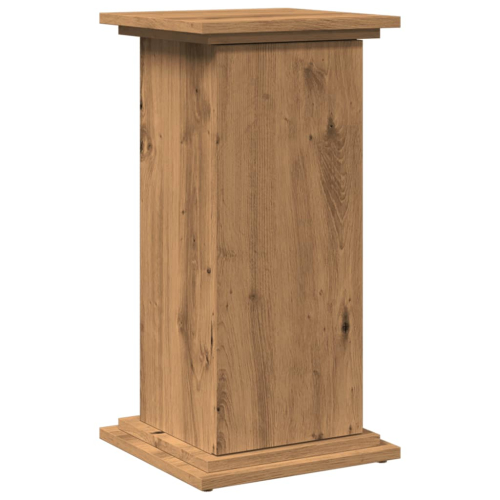 Produktbild för Piedestal med förvaring ek 31x30x60 cm konstruerat trä
