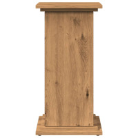 Produktbild för Piedestal med förvaring ek 31x30x60 cm konstruerat trä