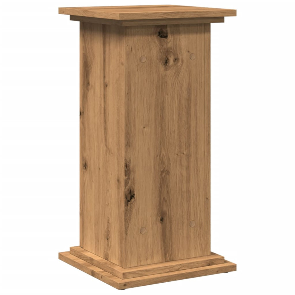 Produktbild för Piedestal med förvaring ek 31x30x60 cm konstruerat trä