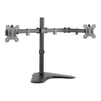 Produktbild för LogiLink Dual Monitor Desk Stand monteringssats - justerbar arm - för 2 monitorer