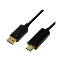 Produktbild för LogiLink adapterkabel - DisplayPort / HDMI - 2 m