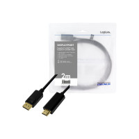 Produktbild för LogiLink adapterkabel - DisplayPort / HDMI - 2 m