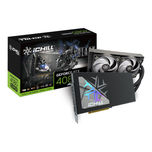 InnoVISION Multimedia Technologies Inno3D iChiLL GeForce RTX 4080 SUPER Black - grafikkort - NVIDIA GeForce RTX 4080 SUPER - 16 GB - svart