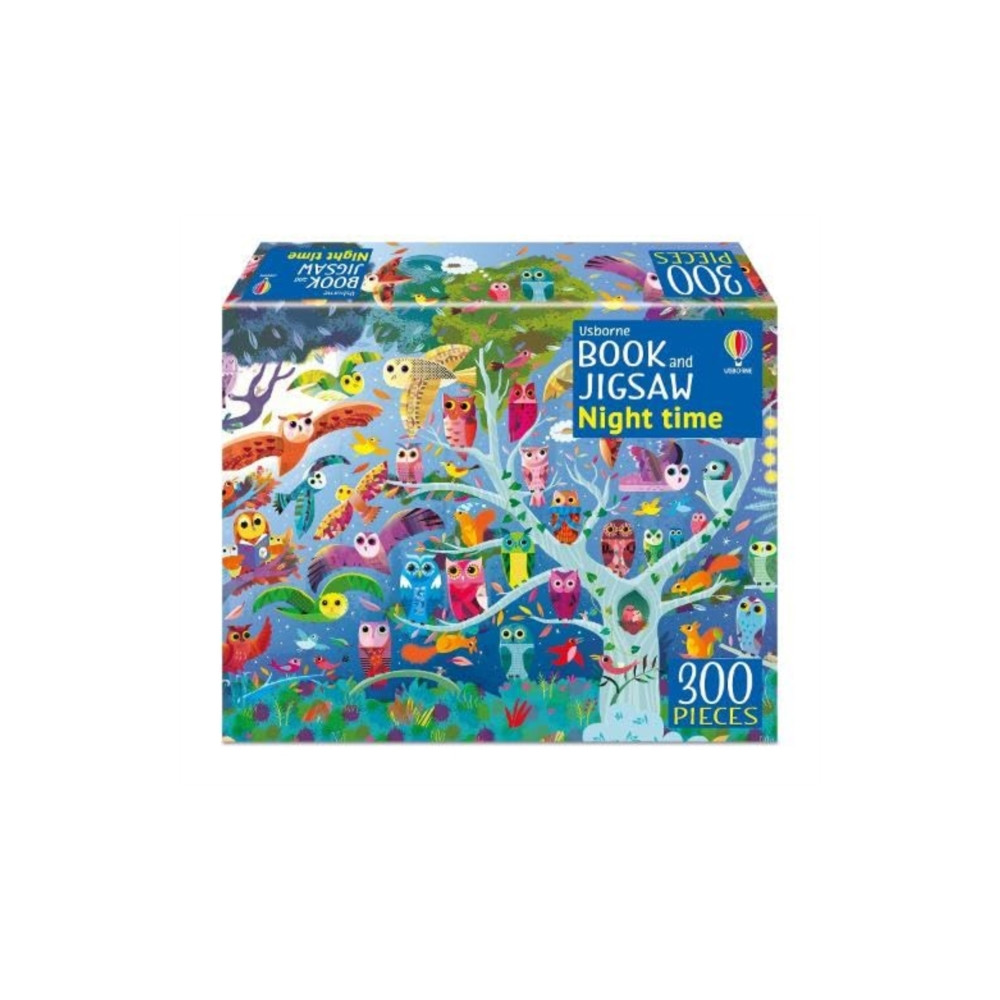 Produktbild för Usborne Book and Jigsaw Night time (häftad, eng)