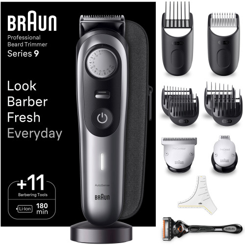 Braun Skäggtrimmer Satin Chrome BT9440