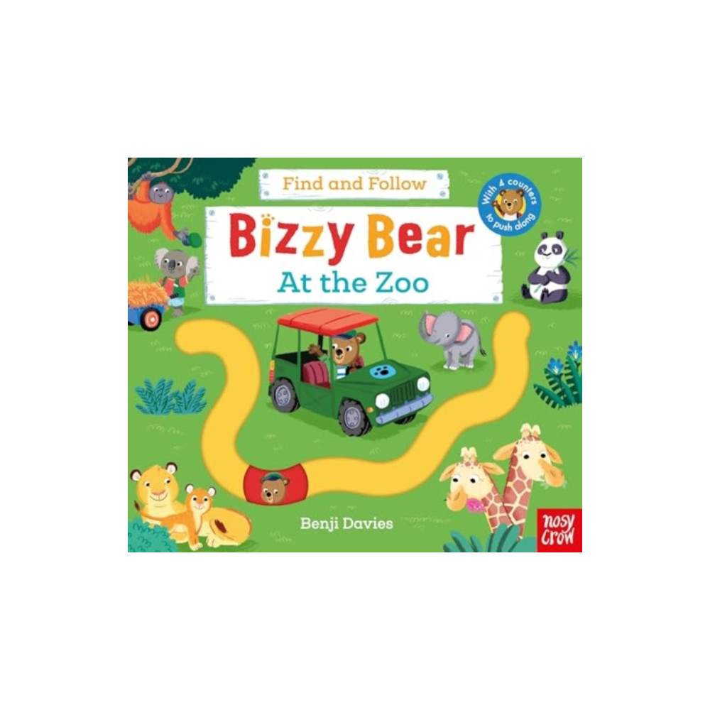 Produktbild för Bizzy Bear: Find and Follow At the Zoo (bok, board book, eng)