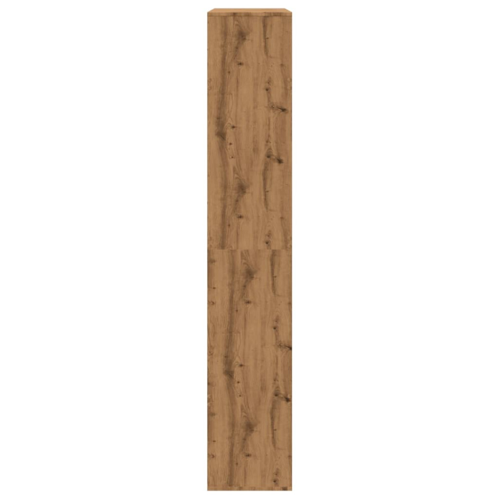 Produktbild för Bokhylla ek 100x33x187,5 cm konstruerat trä