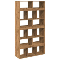 Produktbild för Bokhylla ek 100x33x187,5 cm konstruerat trä