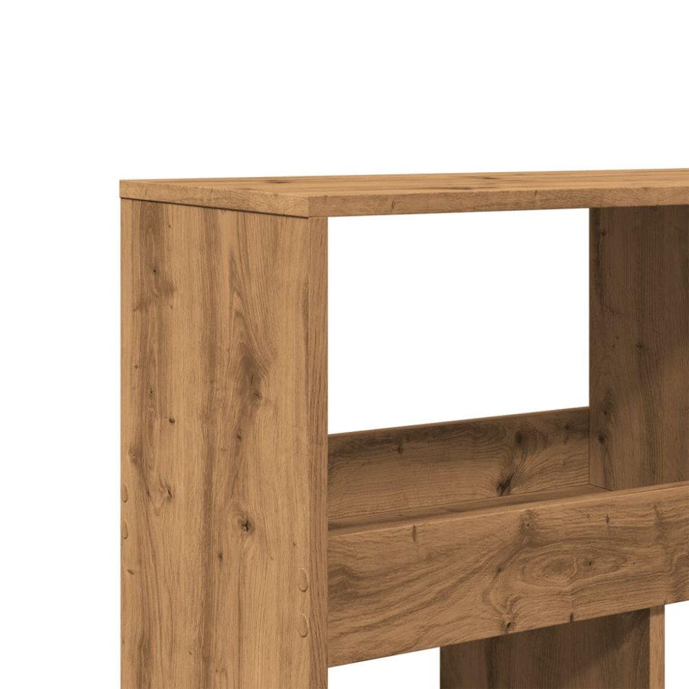 Produktbild för Bokhylla ek 100x33x187,5 cm konstruerat trä