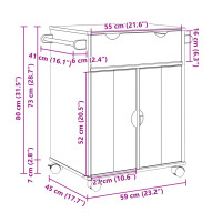 Produktbild för Köksvagn OTTA 59x45x80 cm massivt furu