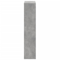 Produktbild för Bokhylla/Rumsavdelare betonggrå 69,5x29x137,5cm konstruerat trä