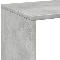Produktbild för Bokhylla/Rumsavdelare betonggrå 69,5x29x137,5cm konstruerat trä