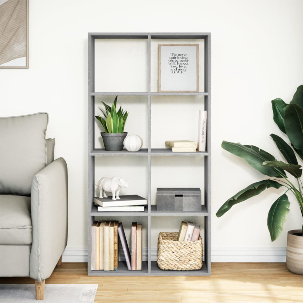 Produktbild för Bokhylla/Rumsavdelare 69,5x29x137,5 cm konstruerat trä
