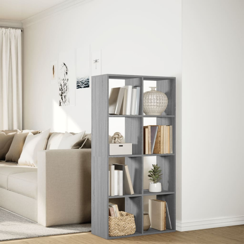 Produktbild för Bokhylla/Rumsavdelare 69,5x29x137,5 cm konstruerat trä
