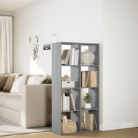 Produktbild för Bokhylla/Rumsavdelare 69,5x29x137,5 cm konstruerat trä