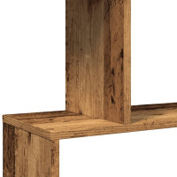 Produktbild för Bokhylla/Rumsavdelare 5 hyllplan 70x24x161 cm konstruerat trä