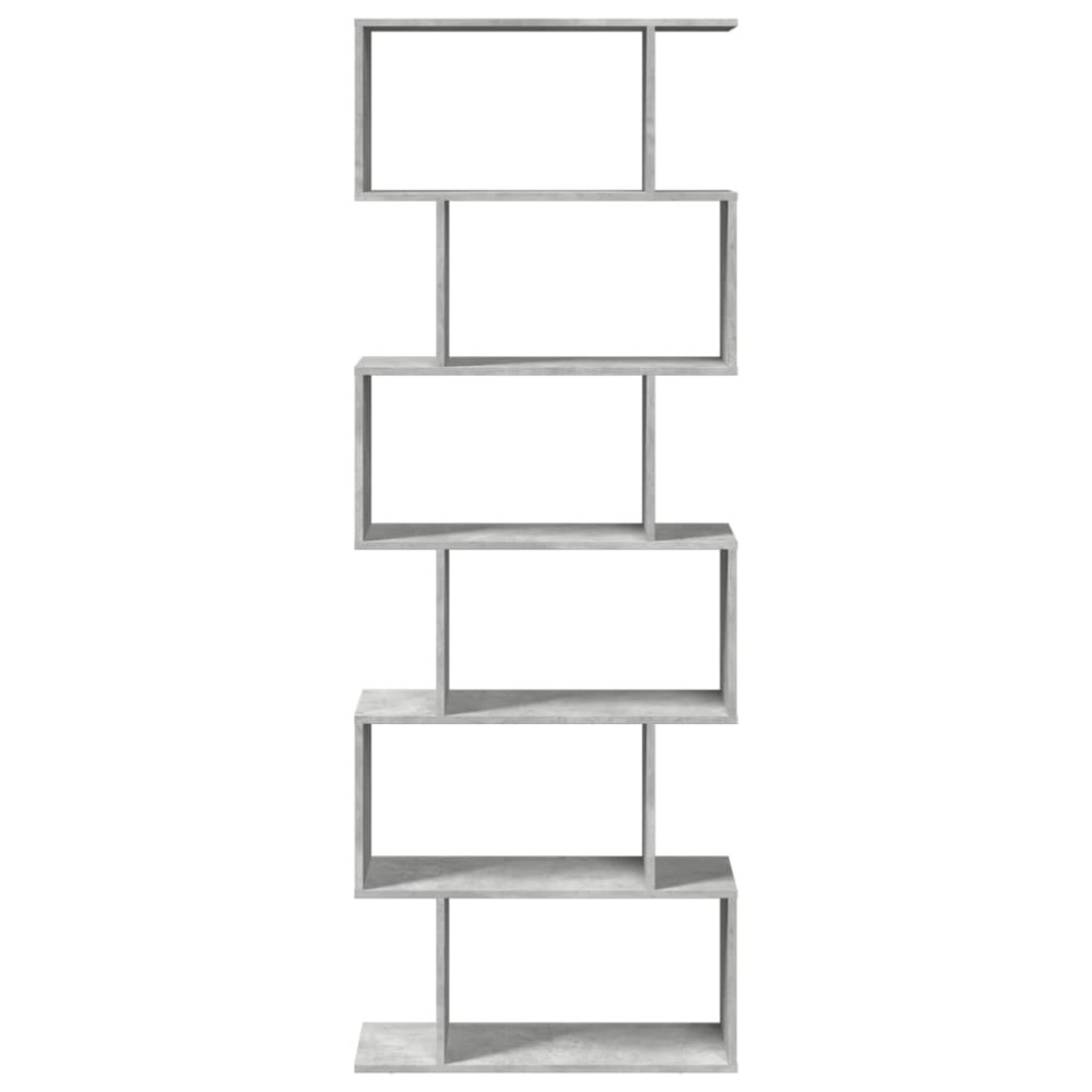 Produktbild för Bokhylla/Rumsavdelare 6 hyllor 70x24x193 cm konstruerat trä