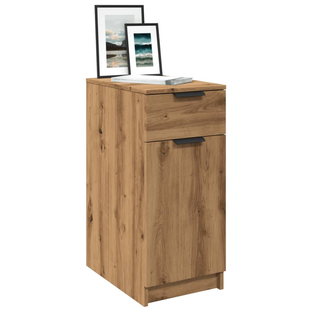 Produktbild för Sängbord artisan ek 33x50x75 cm konstruerat trä